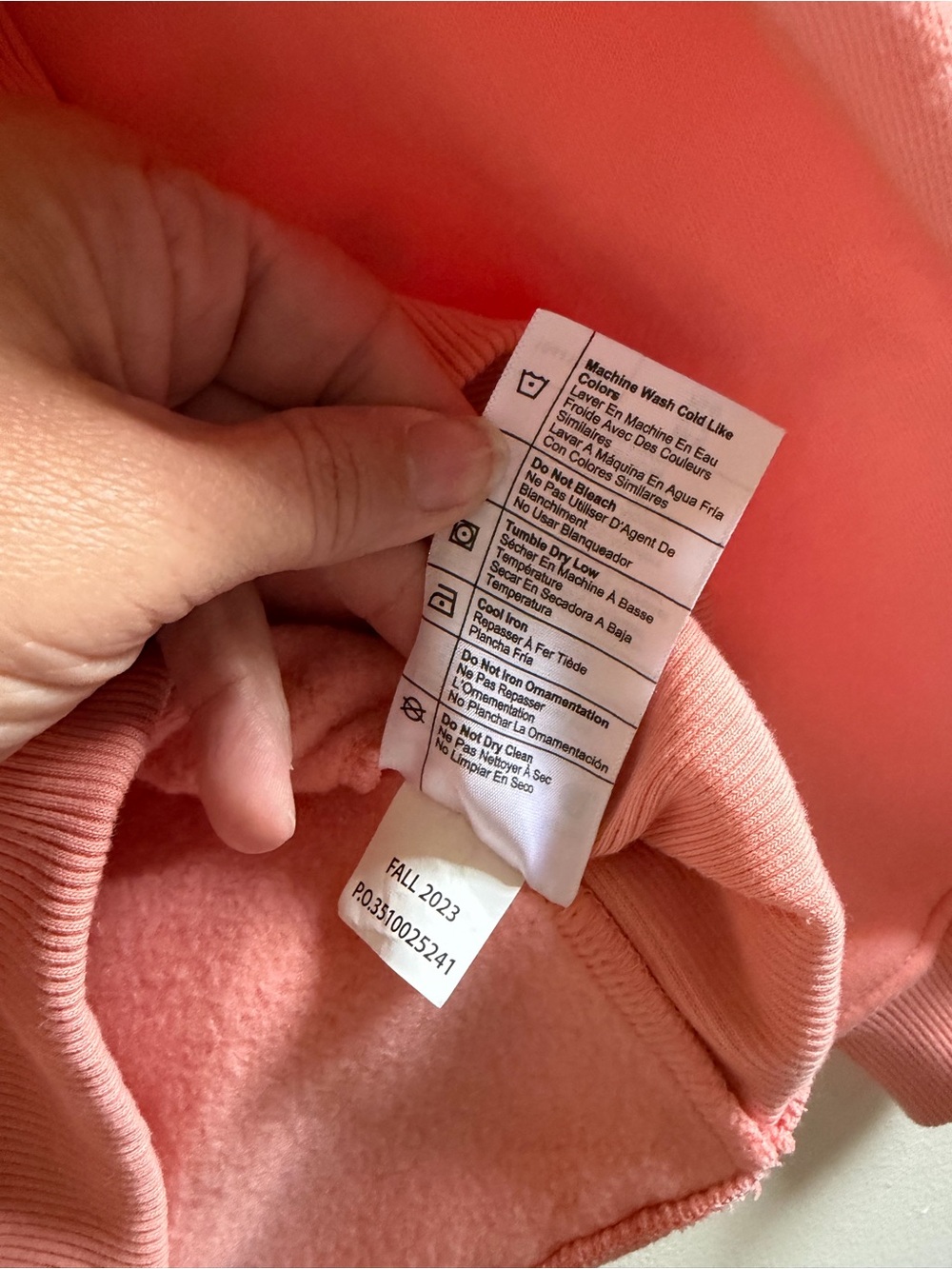 Women’s Carhartt Crewneck Sweatshirt in Coral size small - Picture 5 of 6